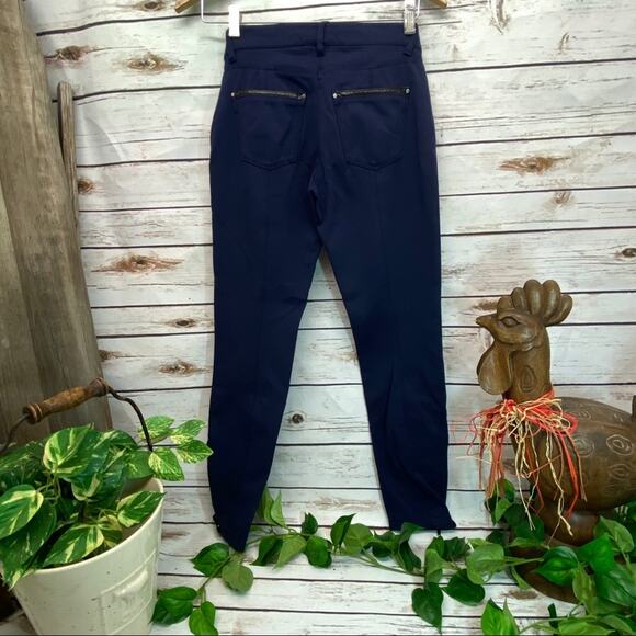 White House Black Market Skinny Pants Ankle Zip Size 0 Zero Regular Stretchy - Picture 3 of 9